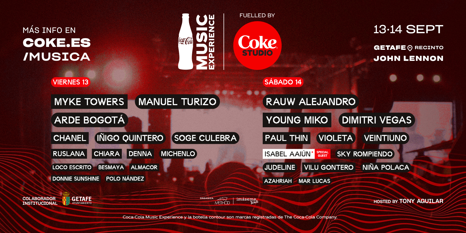 ¡Cuenta atrás para la 14ª edición de Coca-Cola Music Experience!