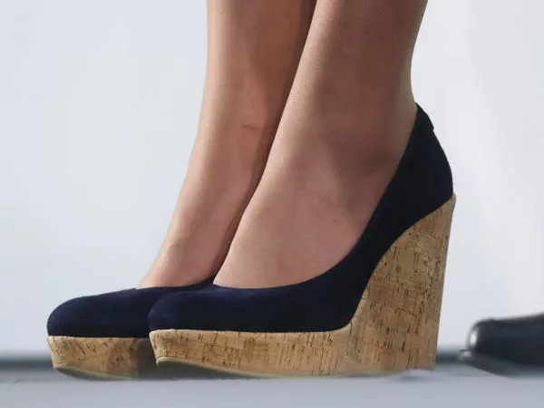 Kate Middleton wore cork wedge heels in 2012.