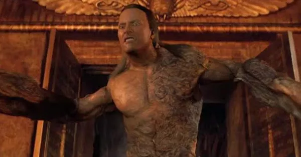 Johnson hits the big screen as the Scorpion King in 'The Mummy Returns.' Universal