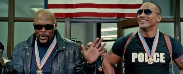 Samuel L. Jackson and Dwayne Johnson in 'The Other Guys.' Columbia Pictures via YouTube screengrab