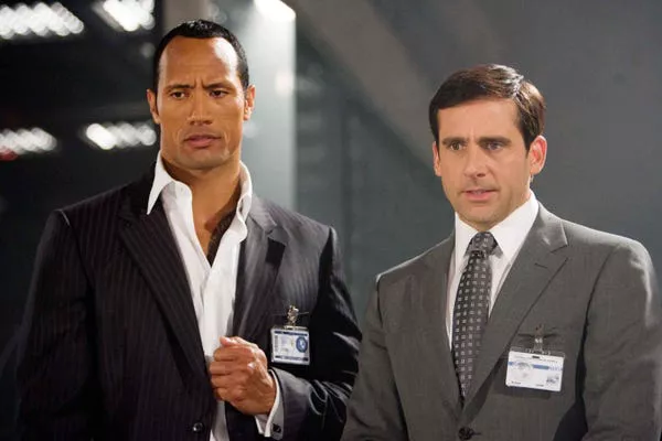 Dwayne Johnson and Steve Carell in 'Get Smart.' Warner Bros.