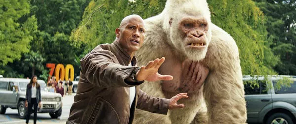 Dwayne Johnson in 'Rampage.' Warner Bros.