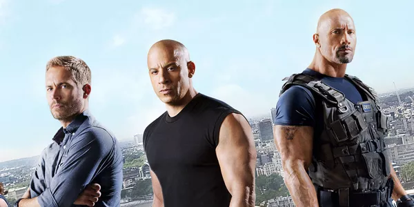 Paul Walker, Vin Diesel, and Dwayne Johnson in 'Fast & Furious 6.' Universal Studios