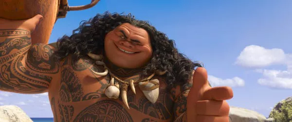 Dwayne Johnson as Maui in 'Moana.' Walt Disney Animation Studios