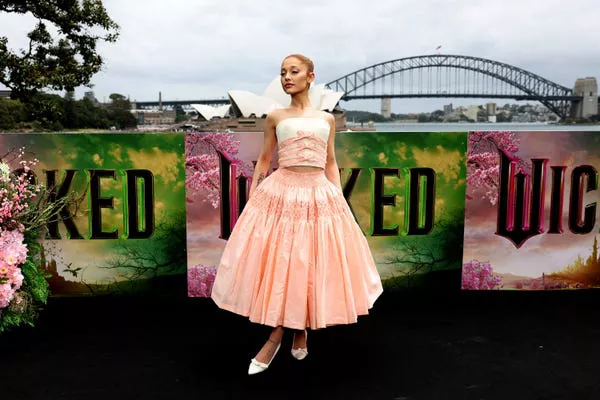 Ariana Grande en photocall de Wicked en Australia