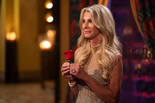 Joan Vassos on the series premiere of 'The Golden Bachelorette.'