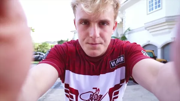 Jake Paul in front of his Team 10 mansion. Shane Dawson/YouTube