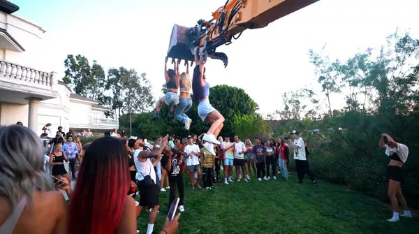 Jake Paul shared footage from his house party on July 23, 2020. Jake Paul/YouTube