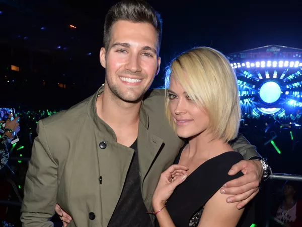 James Maslow y Peta Murgatroyd obtuvieron una puntuación perfecta por su actuación de 'Let It Go.' Getty/Frazer Harrison