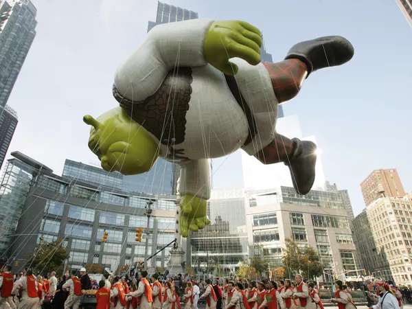 Shrek fue presentado en el desfile de 2007.