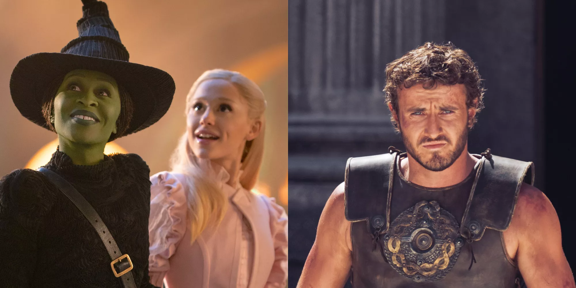 'Wicked' vs. 'Gladiator II': Si solo vas a ver una película este fin de semana, la elección es clara