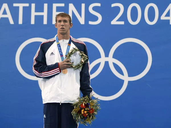 Michael Phelps ganó sus primeras medallas de oro en los Juegos Olímpicos de 2004.