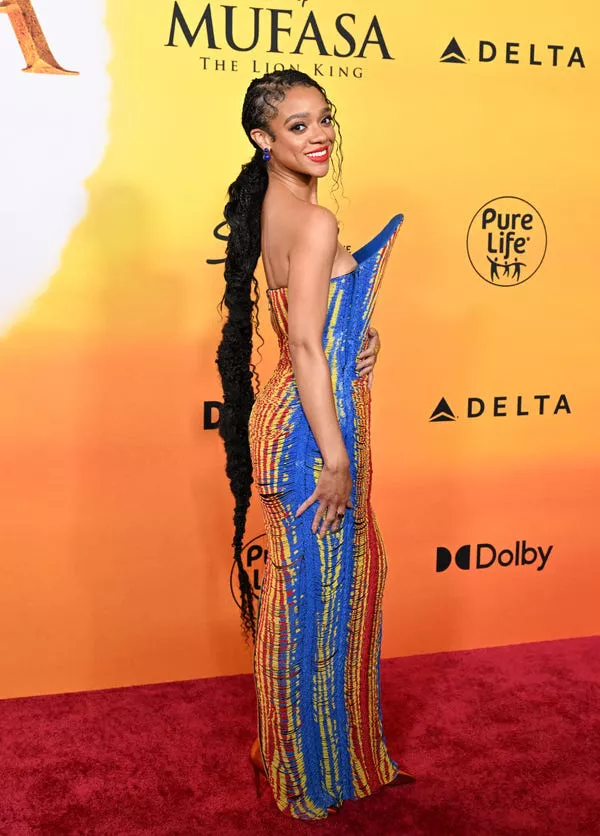 Tiffany Boone asiste a la premier de 'Mufasa: El Rey León' en Hollywood. Axelle/Bauer-Griffin/Getty Images