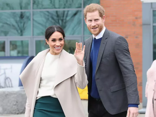 Príncipe Harry y Meghan Markle en Belfast, Irlanda del Norte, en marzo de 2018