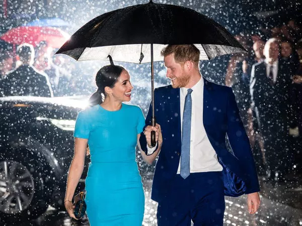 Meghan Markle y el Príncipe Harry en marzo de 2020