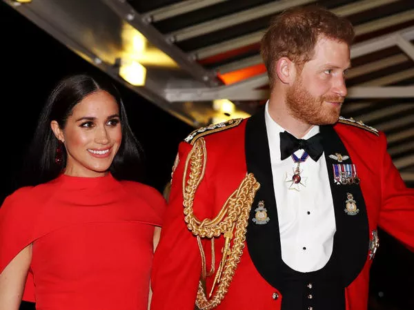 Príncipe Harry y Meghan Markle asisten al Festival de Música Mountbatten en el Royal Albert Hall el 7 de marzo de 2020