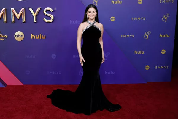 Selena Gomez attends the 2024 Emmy Awards in Los Angeles. Allen J. Schaben