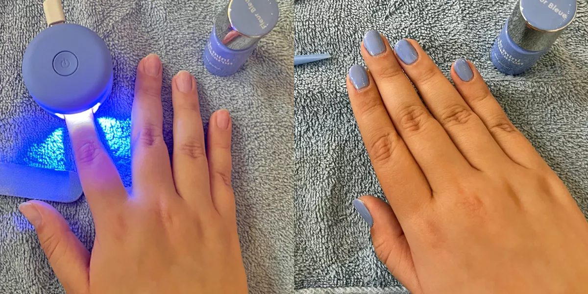 Intenté hacer mi propia manicura de gel en casa