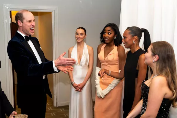 Prince William at the BAFTAs in February 2024. Jordan Pettitt - WPA Pool/Getty Images