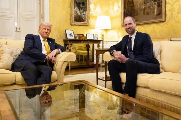 Prince William and Donald Trump at the UK ambassador's residence in Paris in December 2024. Aaron Chown/Getty Images