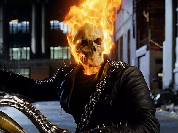 Nicolas Cage as Ghost Rider in 'Ghost Rider.' Columbia Pictures