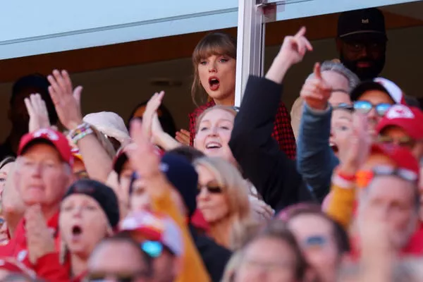 Taylor Swift at Arrowhead Stadium on November 10, 2024.