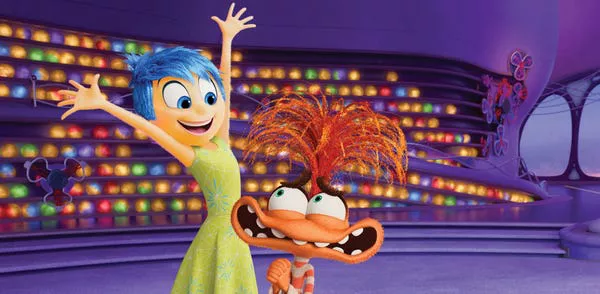 Joy and Anxiety in 'Inside Out 2.' Disney/Pixar