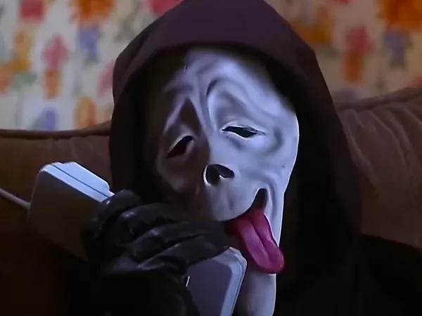 The parody Ghostface in 'Scary Movie.'