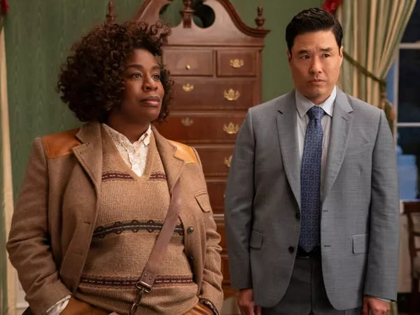 Uzo Aduba and Randall Park in 'The Residence.' Erin Simkin/Netflix