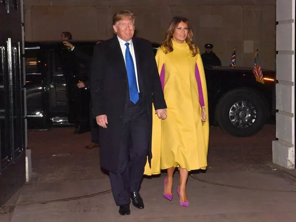 Donald y Melania Trump en diciembre de 2019