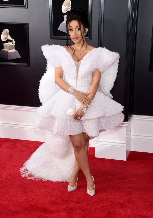 Cardi B at the 60th Grammy Awards on January 28, 2018.