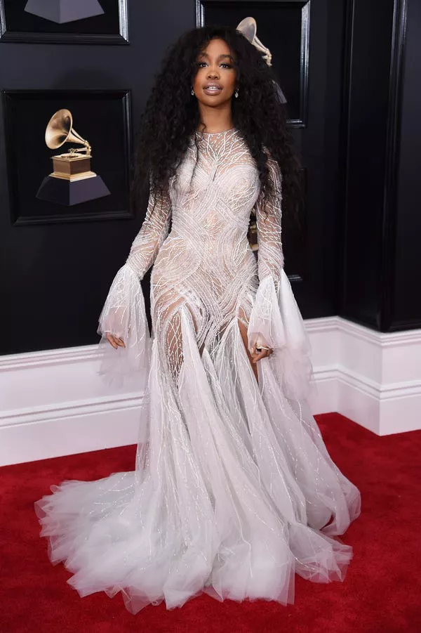 Recording artist SZA at the 60th Grammy Awards on January 28, 2018.