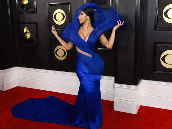 Cardi B at the 65th Grammy Awards.