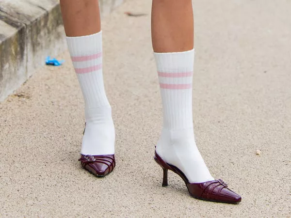 Mules can be great for a preppy look.