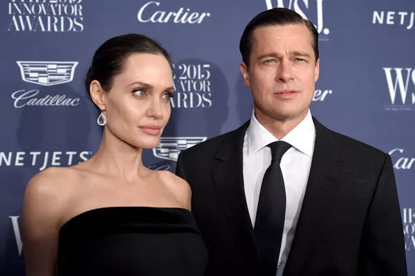 Angelina Jolie and Brad Pitt together in 2015.