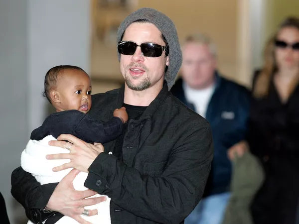 Angelina Jolie adopted Zahara from Ethiopia with Pitt by her side.