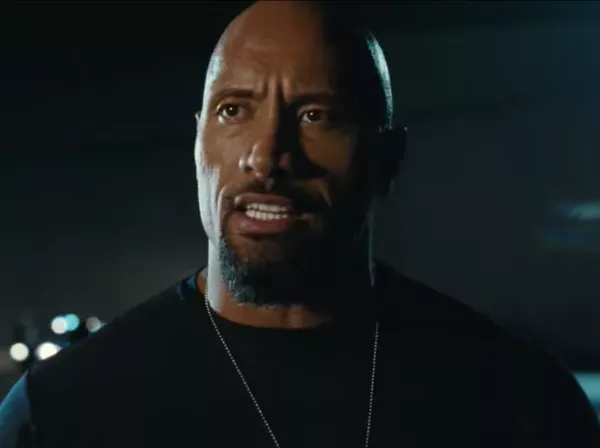 Dwayne Johnson como Luke Hobbs en 'Fast Five'.