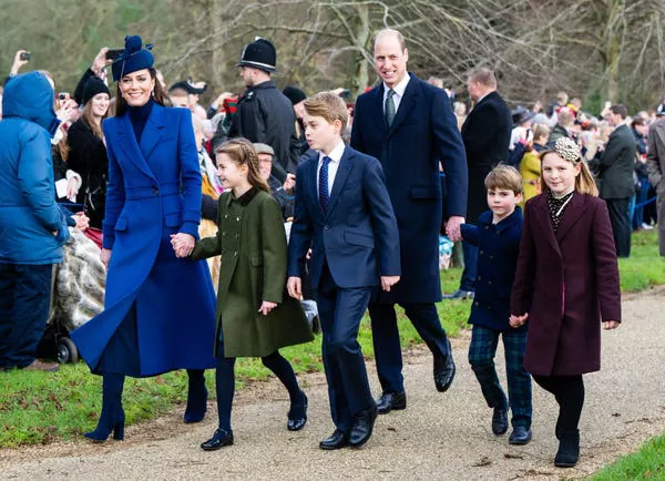 The royal family on Christmas Day 2023