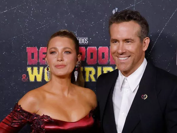 Ryan Reynolds y Blake Lively en el estreno de 'Deadpool & Wolverine'.