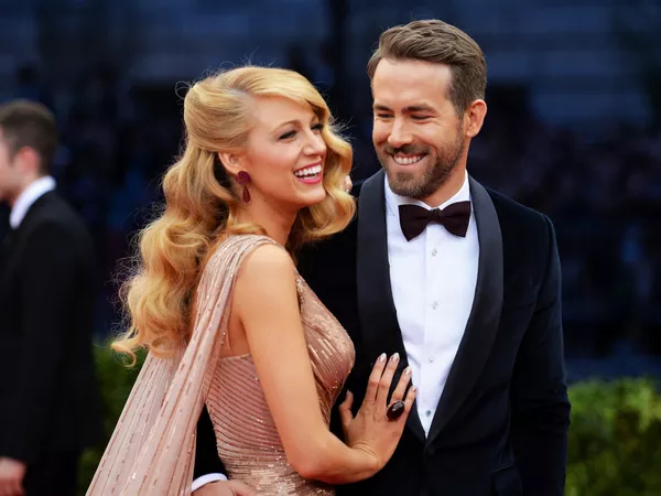 Blake Lively y Ryan Reynolds ambos usaron Gucci en su primer Met Gala juntos.