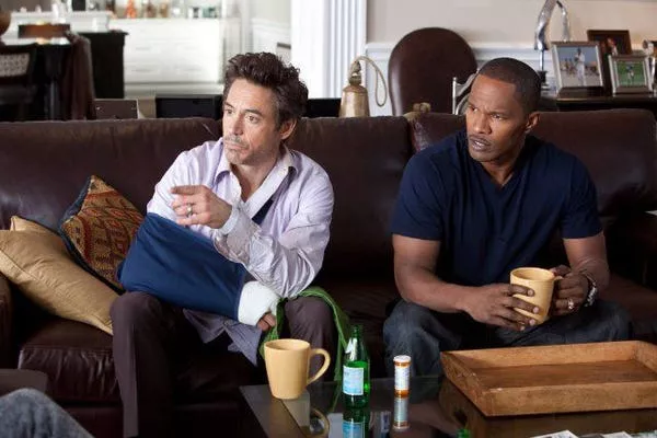 Robert Downey Jr. and Jamie Foxx in 'Due Date.' Warner Bros. Pictures