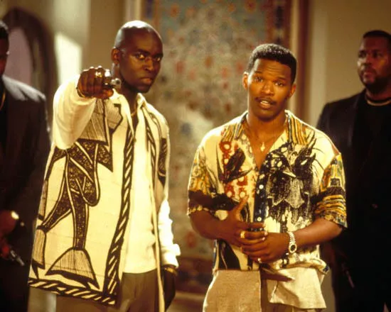 Michael Jace and Jamie Foxx in 'The Great White Hype.' 20th Century Fox