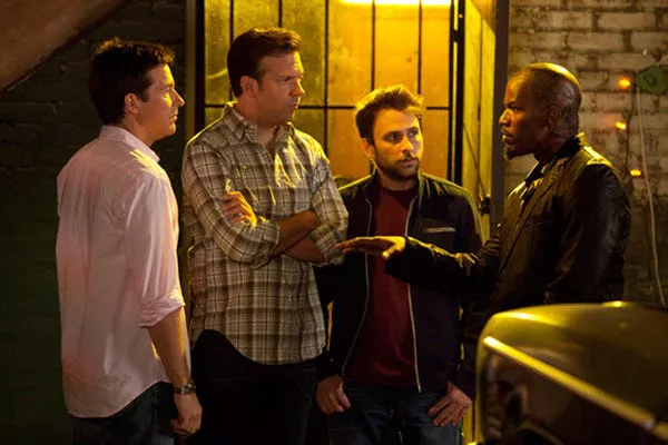 Jason Bateman, Jason Sudeikis, Charlie Day and Foxx in 'Horrible Bosses.' New Line Cinema