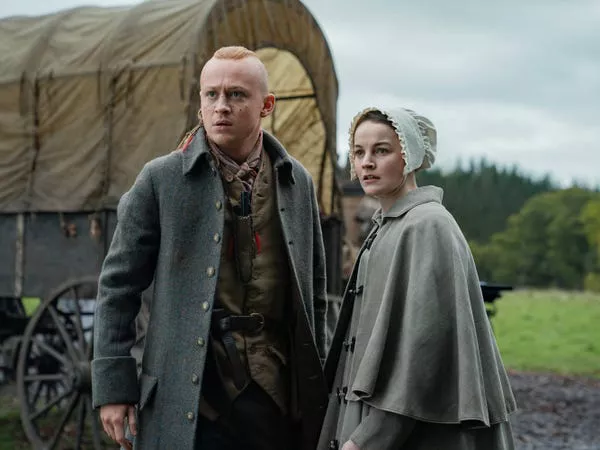 Ian Murray y Rachel Hunter en 'Outlander' temporada siete.