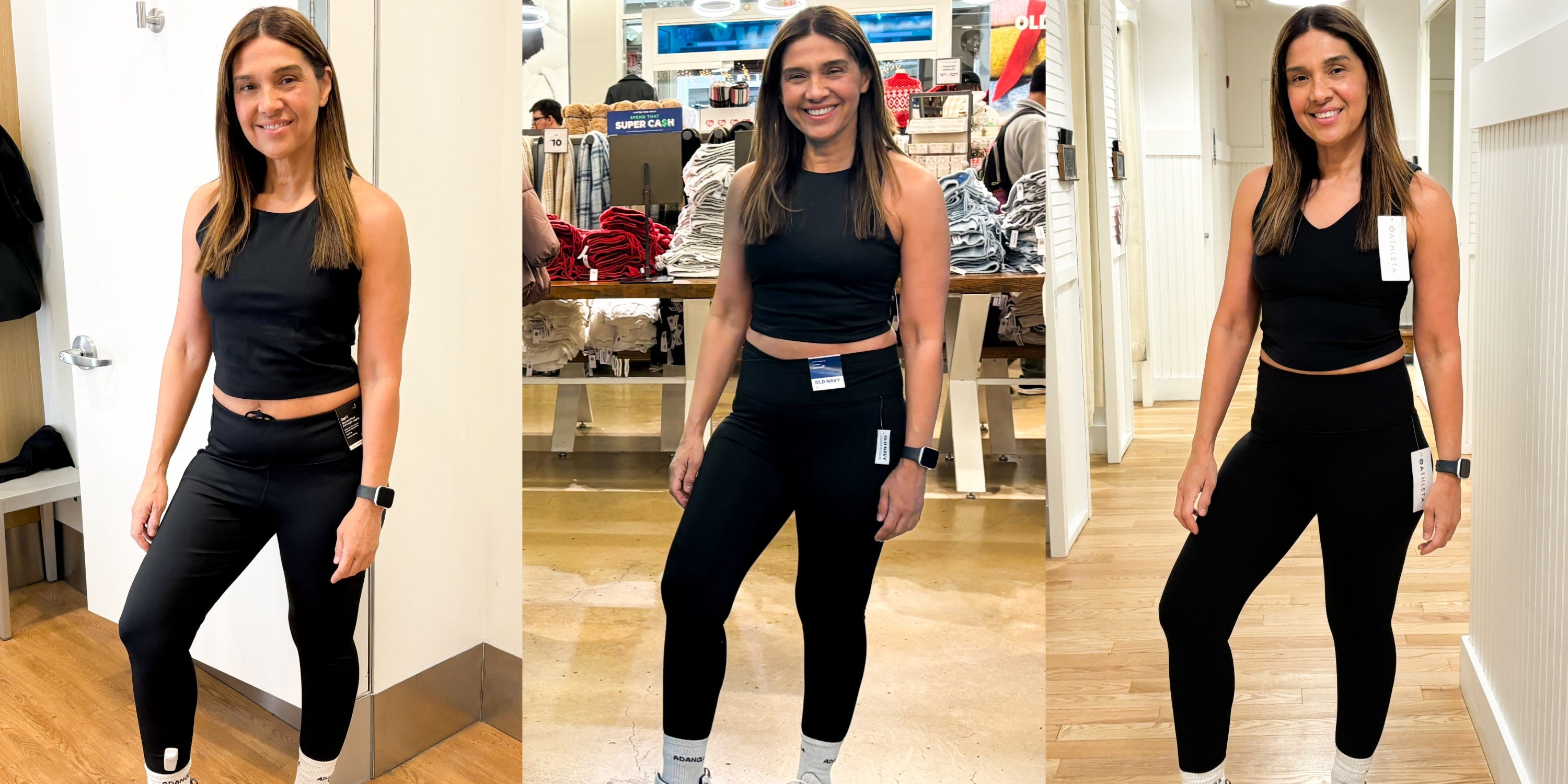 Probé leggings similares en Gap, Old Navy y Athleta. Como instructora de Pilates, solo había un par que quería comprar.