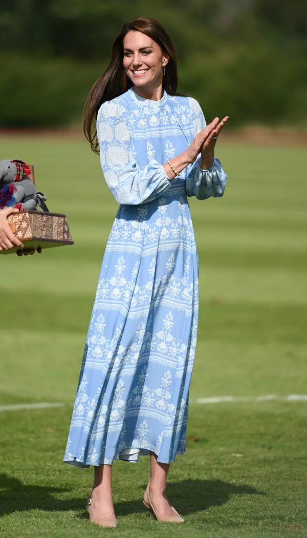 Kate Middleton asiste a la Copa de Polo Real de Out-Sourcing Inc. en julio de 2023. Karwai Tang/WireImage