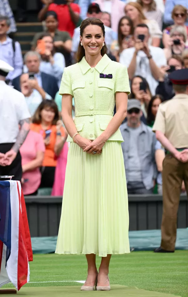 Kate Middleton asiste a Wimbledon en julio de 2023. Karwai Tang/WireImage