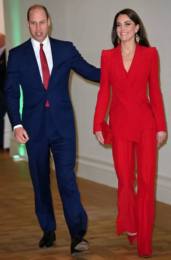 El Príncipe William y Kate Middleton en un evento de lanzamiento de pre-campaña en BAFTA en Londres, Inglaterra, el 30 de enero de 2023. Eddie Mulholland/Pool/AFP