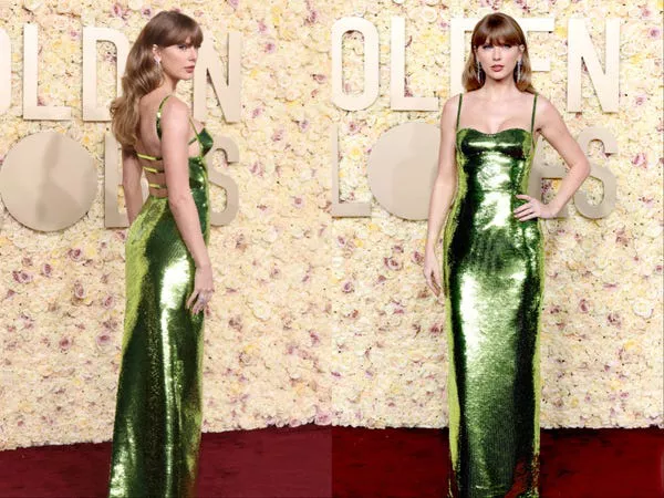 Taylor Swift en los Globos de Oro 2024