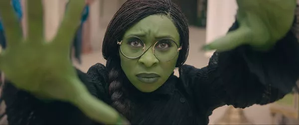 Cynthia Erivo como Elphaba en 'Wicked'. Universal Pictures